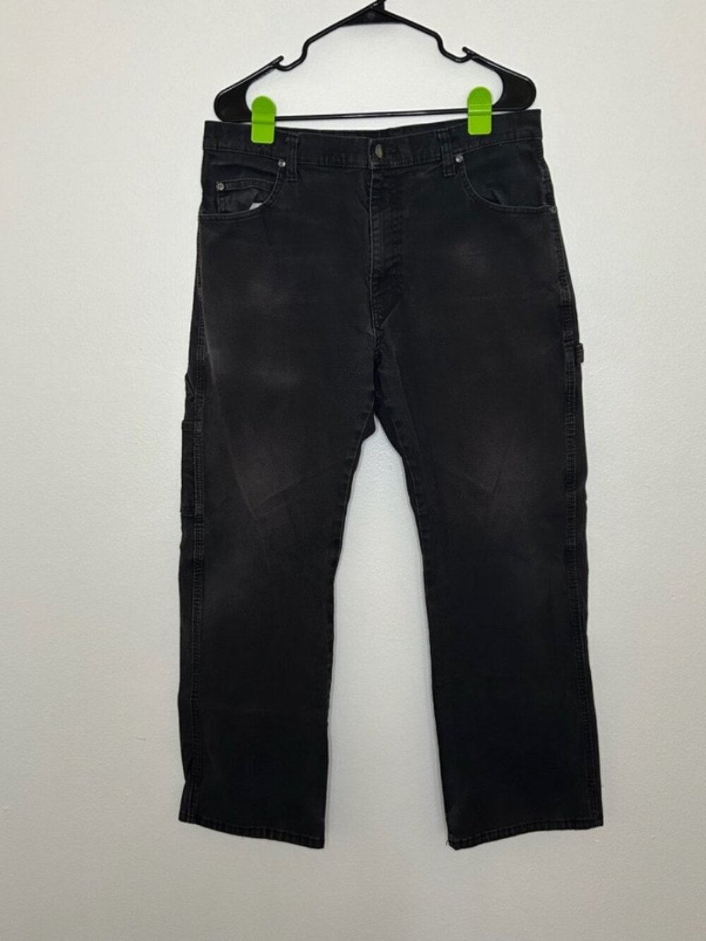 Dickies‎ Black Faded Cargo / Carpenter Pants Size 34x30